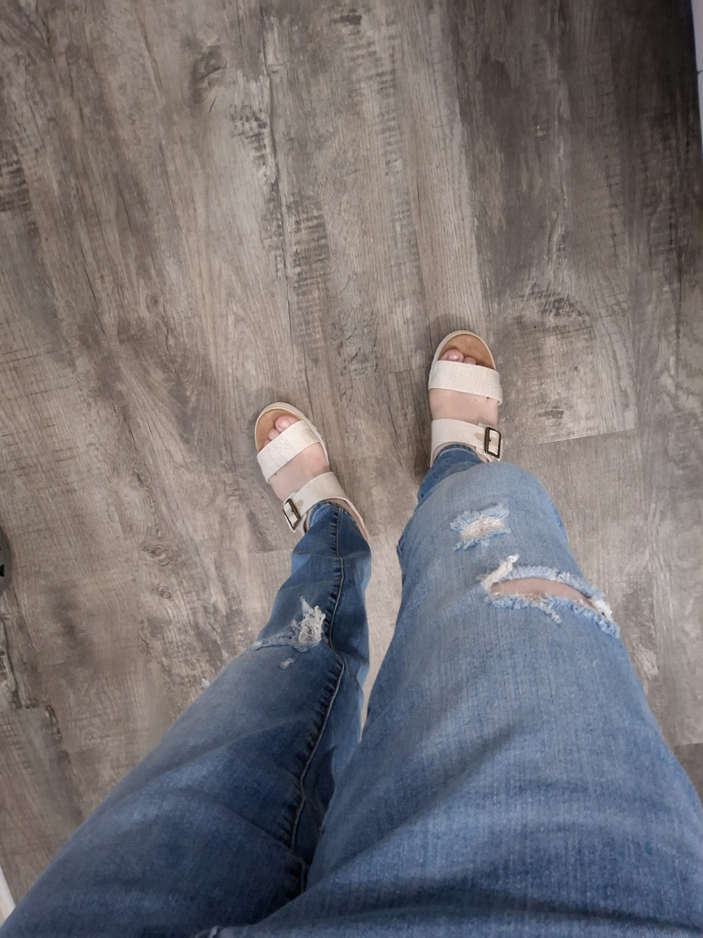 Universal Thread  Light Blue Distressed Skinny Jeans